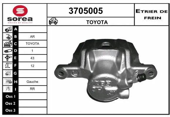 Brake Caliper (3705005)