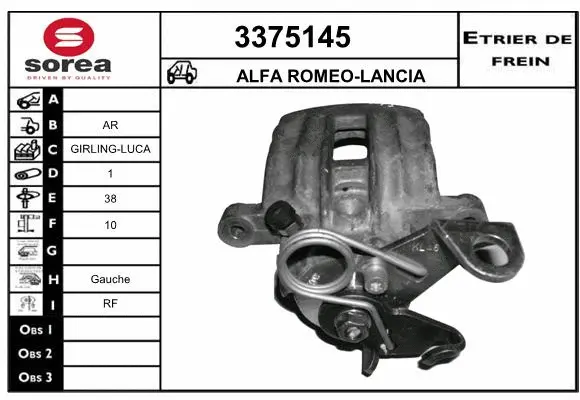 Brake Caliper (3375145)
