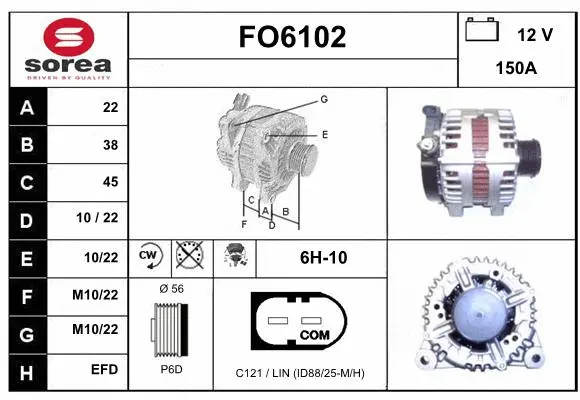 Alternator (FO6102)