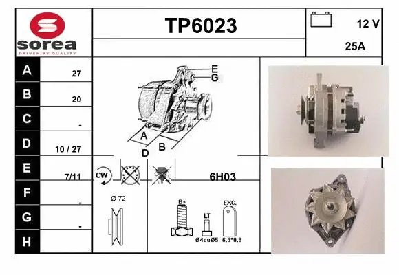 Alternator (TP6023)