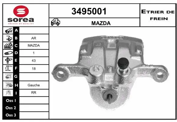 Brake Caliper (3495001)