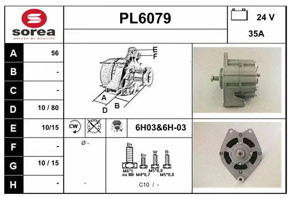 Alternator (PL6079)