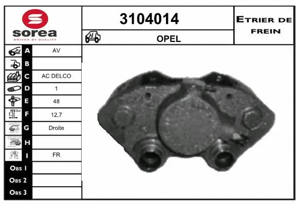 Brake Caliper (3104014)