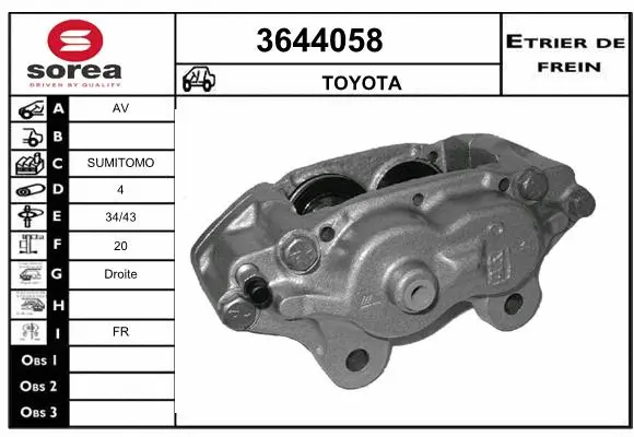 Brake Caliper (3644058)