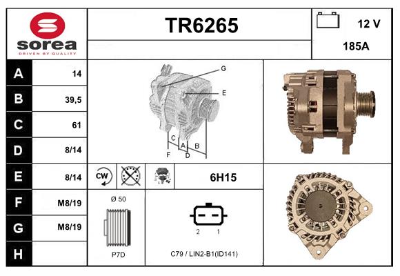 Alternator (TR6265)