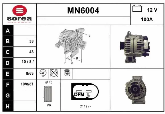 Alternator (MN6004)