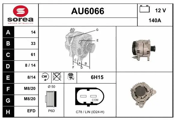 Alternator (AU6066)