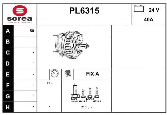 Alternator (PL6315)