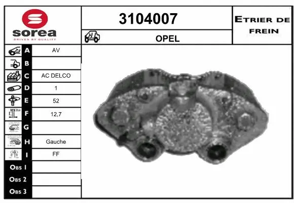 Brake Caliper (3104007)