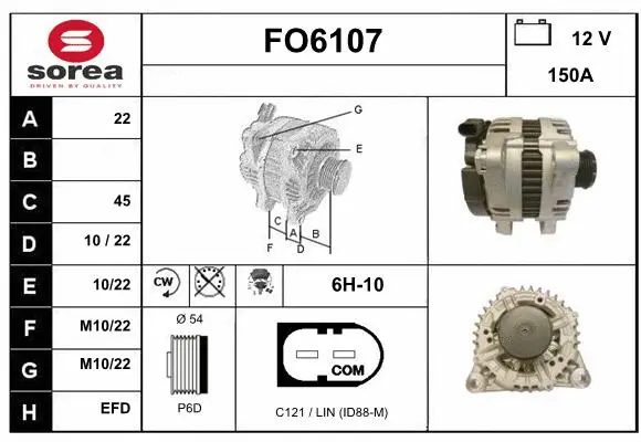 Alternator (FO6107)