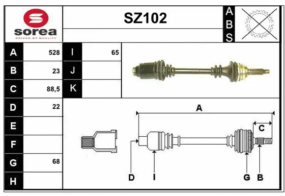 Drive Shaft (SZ102)