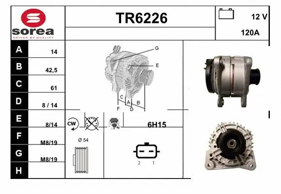 Alternator (TR6226)