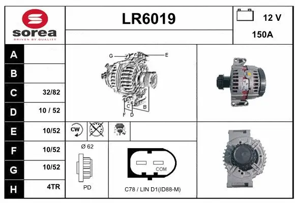 Alternator (LR6019)