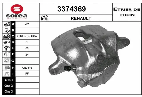 Brake Caliper (3374369)