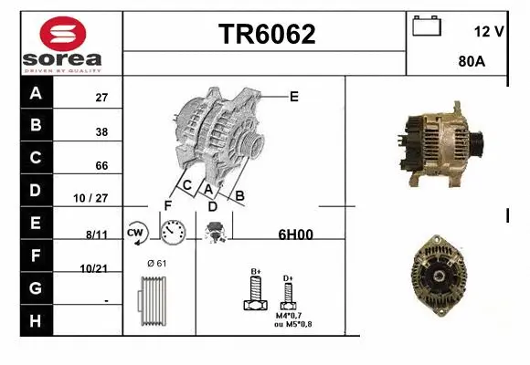Alternator (TR6062)