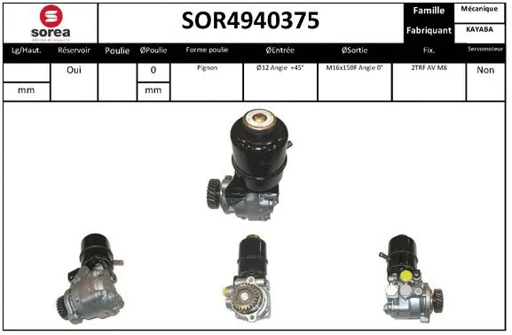 Hydraulic Pump, steering (SOR4940375)
