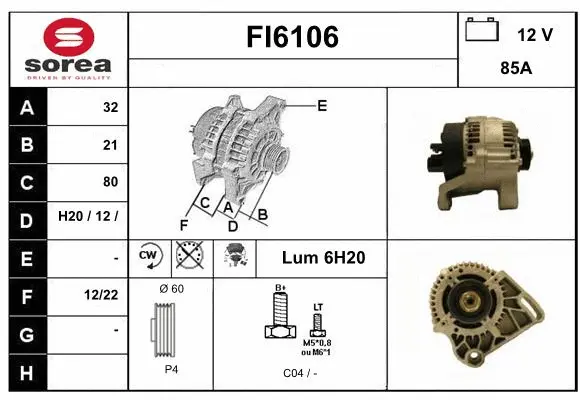 Alternator (FI6106)