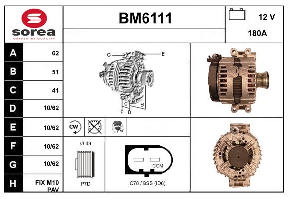 Alternator (BM6111)