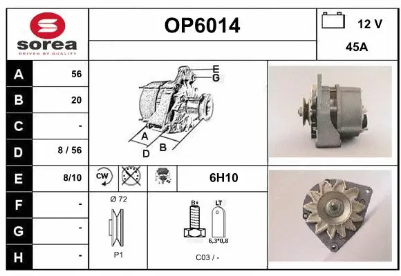 Alternator (OP6014)