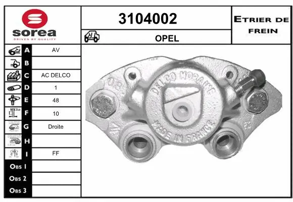 Brake Caliper (3104002)