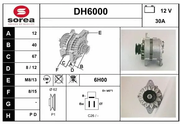 Alternator (DH6000)