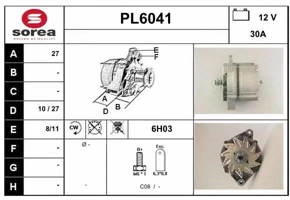 Alternator (PL6041)