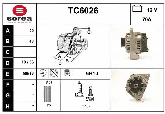 Alternator (TC6026)