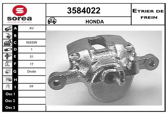 Brake Caliper (3584022)