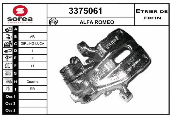 Brake Caliper (3375061)