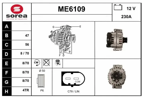 Alternator (ME6109)