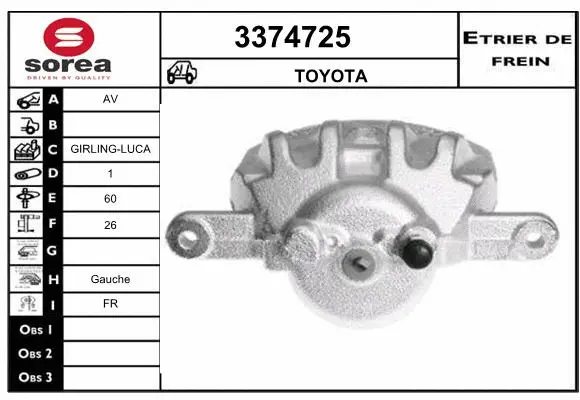 Brake Caliper (3374725)