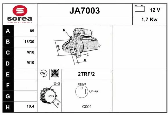 Starter (JA7003)