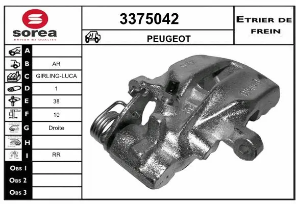 Brake Caliper (3375042)