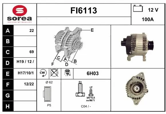 Alternator (FI6113)