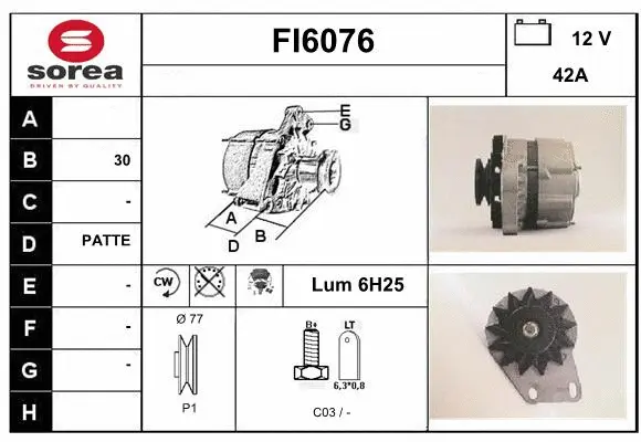 Alternator (FI6076)