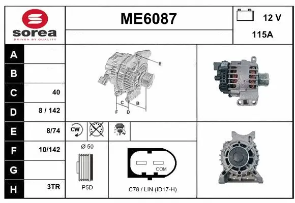 Alternator (ME6087)
