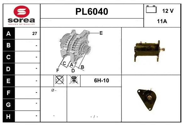 Alternator (PL6040)