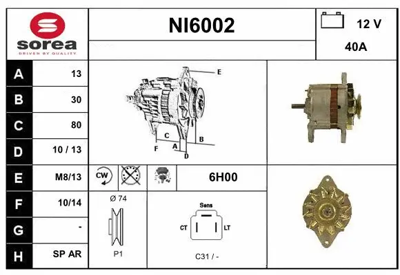 Alternator (NI6002)
