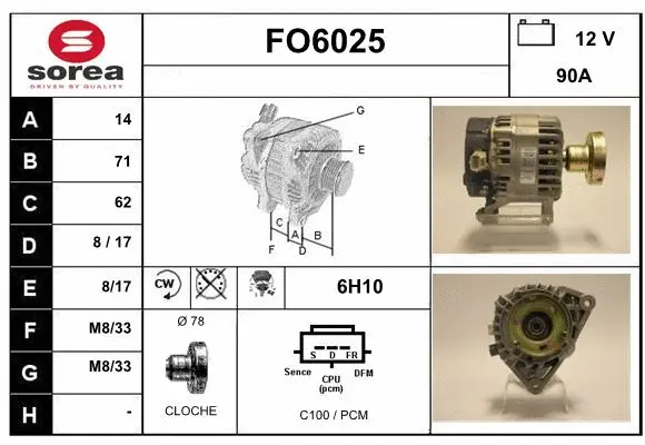Alternator (FO6025)