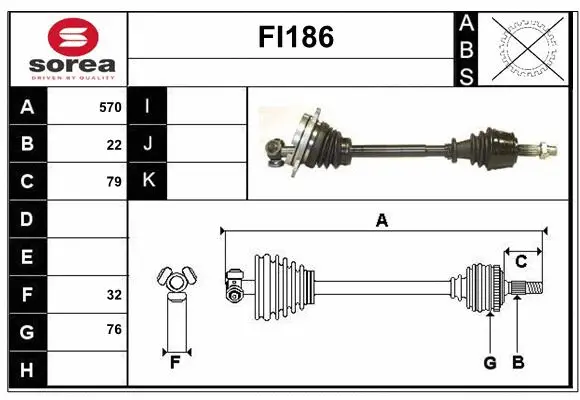 Drive Shaft (FI186)