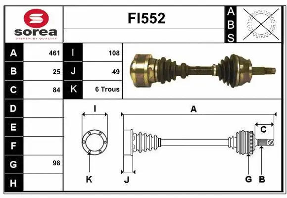 Drive Shaft (FI552)