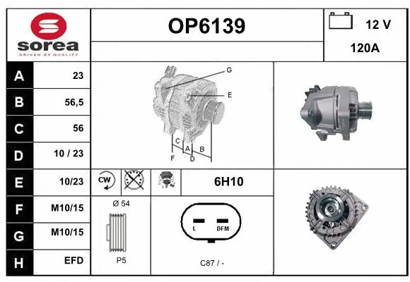 Alternator (OP6139)