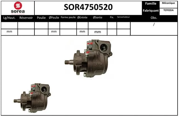 Hydraulic Pump, steering (SOR4750520)