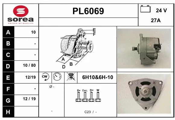 Alternator (PL6069)