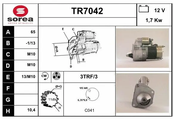 Starter (TR7042)