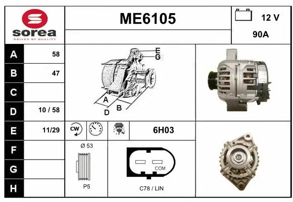 Alternator (ME6105)
