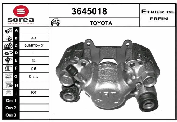 Brake Caliper (3645018)