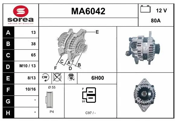 Alternator (MA6042)