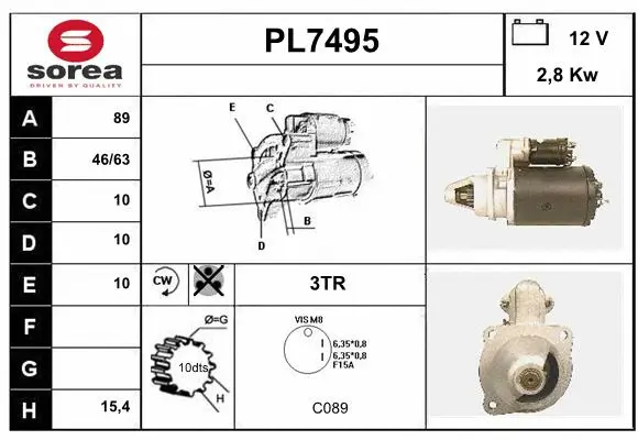 Starter (PL7495)