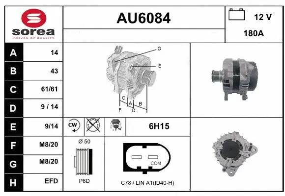 Alternator (AU6084)